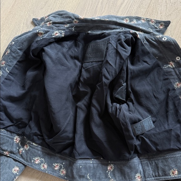 All Saints Women’s Fraise Suede crop jacket cropped - Picture 8 of 8